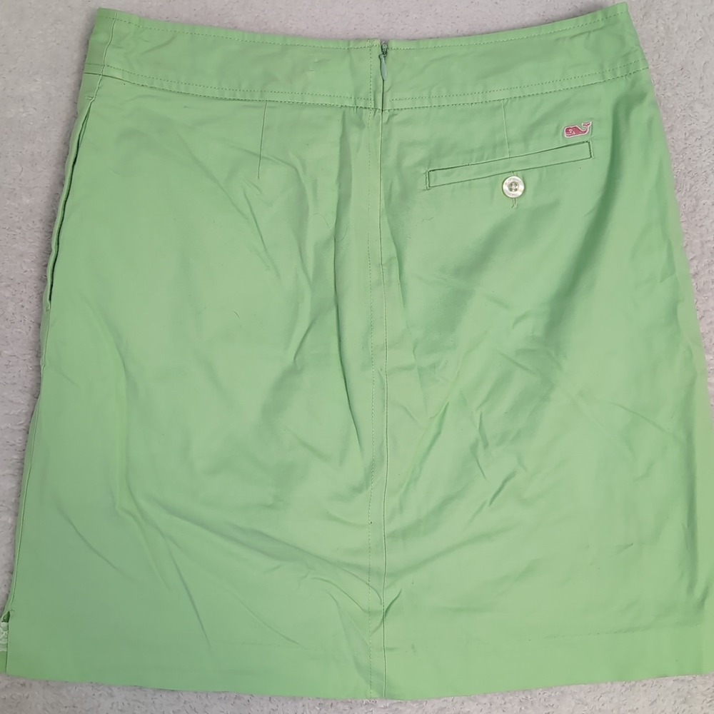 Vineyard Vines Women's‎ Green Mini Skirt Size 4 Zip Lined